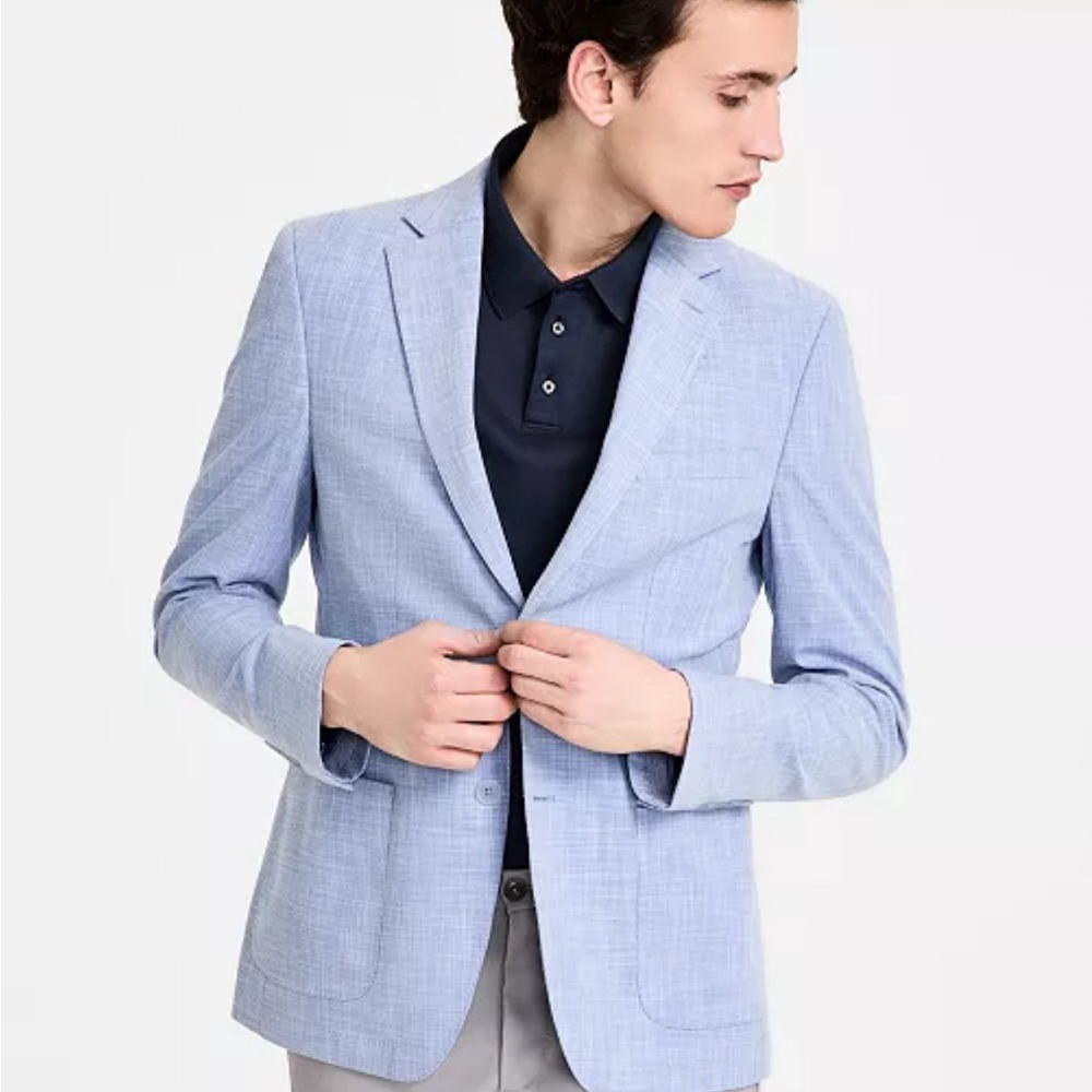 Calvin Klein Collection Sky Blue Blazer